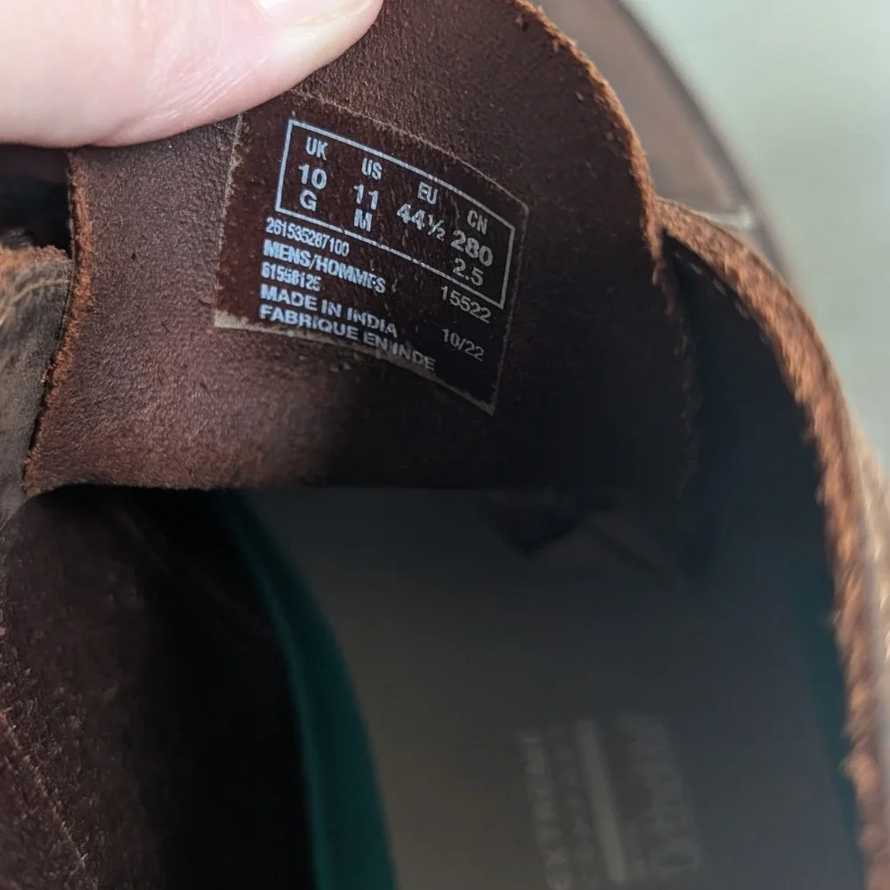 Clarks Mens Chukka Desert Boots Dark Brown Beeswax Leather Size 11
